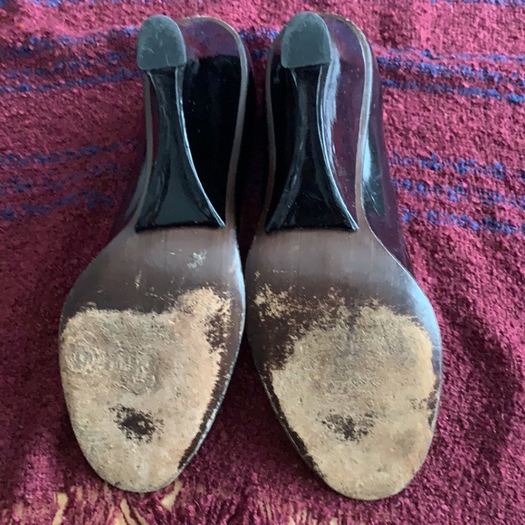 Peep toe wedges in good condition size 8 1/2 N - Picture 7 of 7